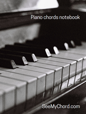 Piano chord notebook cover